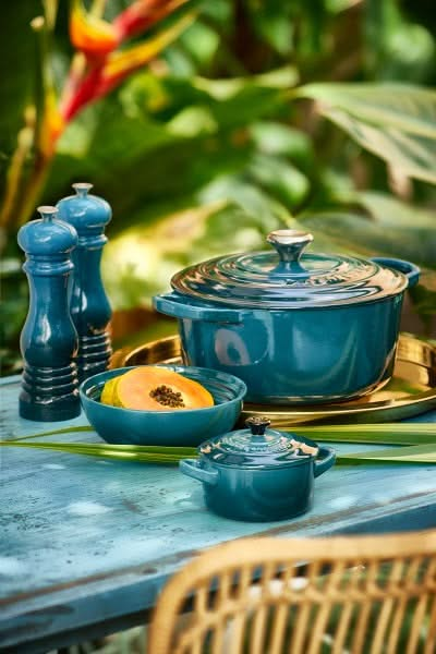 Le Creuset Mini Sel et Poivre - Bleu Sarcelle - 12 cm 