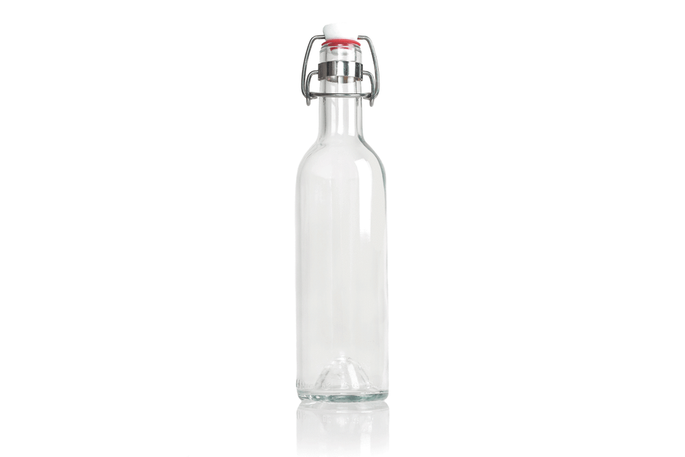 Rebottled Beugelfles / Weckfles - Transparant - 375 ml - gemaakt van gerecyclede wijnflessen