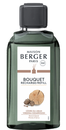 Recharge Maison Berger - pour bâtonnets parfumés - Cèdre de Virginie - 200 ml