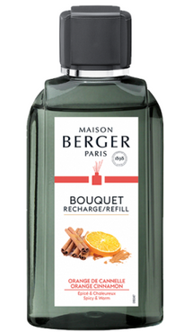 Recharge Maison Berger - pour bâtonnets parfumés - Orange Cannelle - 200 ml