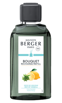 Recharge Maison Berger - pour bâtonnets parfumés - Zeste ou Verveine - 200 ml