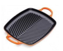 Le Creuset Plaque Grill Signature - Orange Rouge - 30 x 27 cm