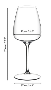 Riedel Witte Wijnglazen Grape@Riedel - Witte Wijn / Rosé / Champagne / Spritz - 550 ml - 2 stuks