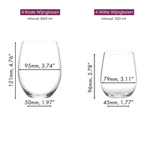 Riedel Wijnglazen Set O Wine - 620 ml - Pay 6 Get 8