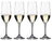 Riedel Champagneglazen Vivant - 290 ml - 4 stuks