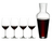 Riedel Wijnglazenset - Rode Wijnglazen - Veritas -  Cabernet / Merlot + Wine Friendly Decanter
