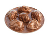 Moule à pâtisserie Nordic Ware Baby Bunny en cuivre - 6 pièces