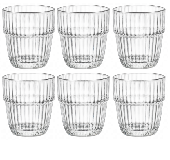 Bormioli Rocco Verres à Cocktail / Verres à Whisky / Verres à Eau Barshine - 305 ml - 6 pièces