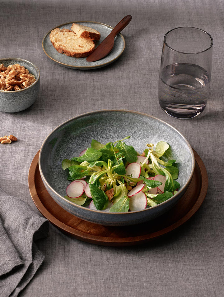 ASA Selection Serviesset Saisons - Denim - 18 delig / 6 personen - 6 dinerborden, 6 ontbijtborden en 6 kommen