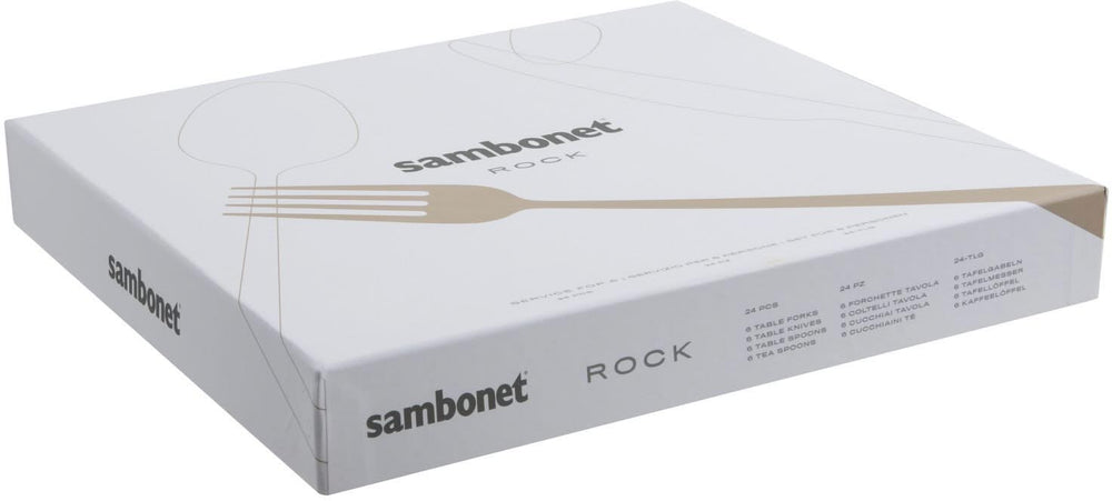 Sambonet Bestekset Rock - RVS - 24 delig / 6 personen