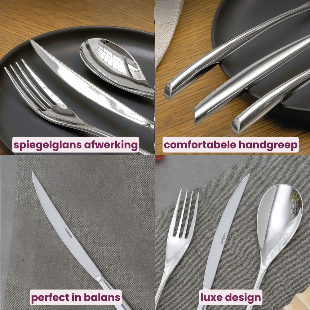 Sambonet Bestekset Bamboo Goud 36-Delig