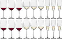 Schott Zwiesel Set de verres à vin Classico (verres à vin rouge, verres à vin blanc et verres à champagne) - ensemble de 12 pièces