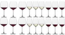 Schott Zwiesel Set de verres à vin Classico (Verres à vin rouge & Verres à vin blanc & Verres à gin tonic) - Ensemble de 18 pièces