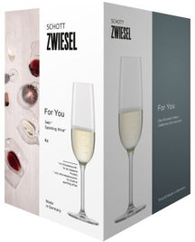 Schott Zwiesel Champagneglazen - Flutes - For You - 210 ml - 4 stuks