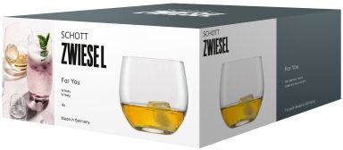 Schott Zwiesel Whiskey Glazen / Drankglazen - For You - 400 ml - 4 stuks