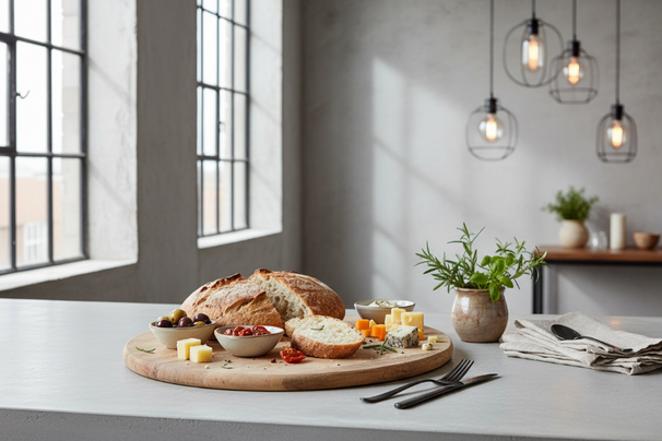 Cookinglife Serveerplank Ovaal Teakhout 50 x 60 cm - Pizzaplank voor Tapas en Brood