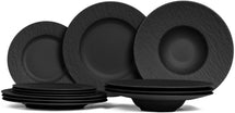 Service de table Villeroy & Boch Manufacture Rock - Noir - 12 pièces / 4 personnes