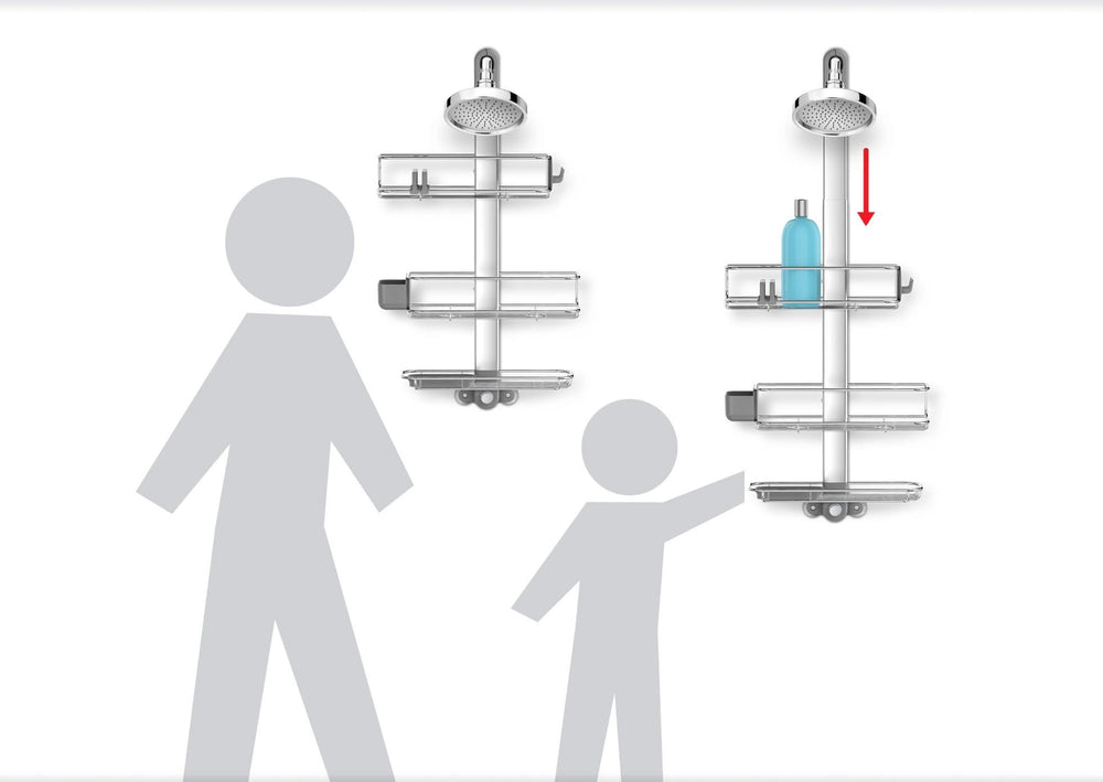 Simplehuman Doucherek - verstelbaar - Shower Caddy - 70 - 100 cm