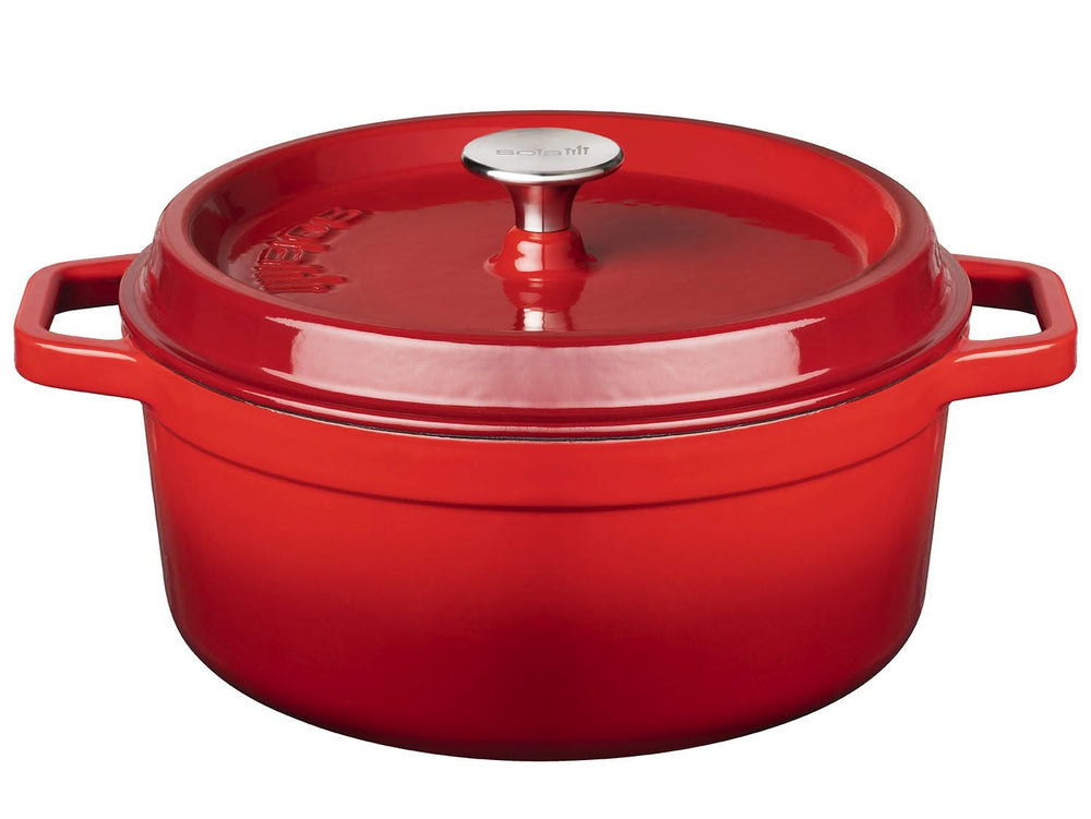 Sola Poêle avec couvercle - Rouge - ø 28 cm / 5 litres