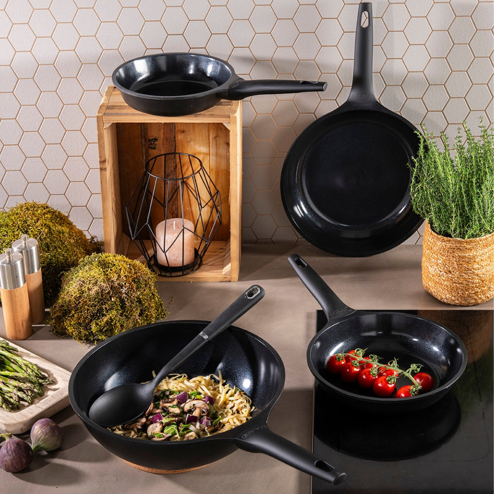 Sola Koekenpannenset Ceramic Deluxe 2-Delig ø 24 & 28 cm - keramische anti-aanbaklaag