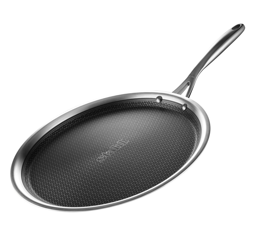 Stahl Cookware Hybrid Grill et Poêle à Crêpes - 28 cm