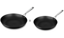 Stahl Cookware Set de poêles à frire en fonte légère - 24 + 28 cm