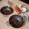 Stahl Cookware Set de poêles à frire en fonte légère - 24 + 28 cm