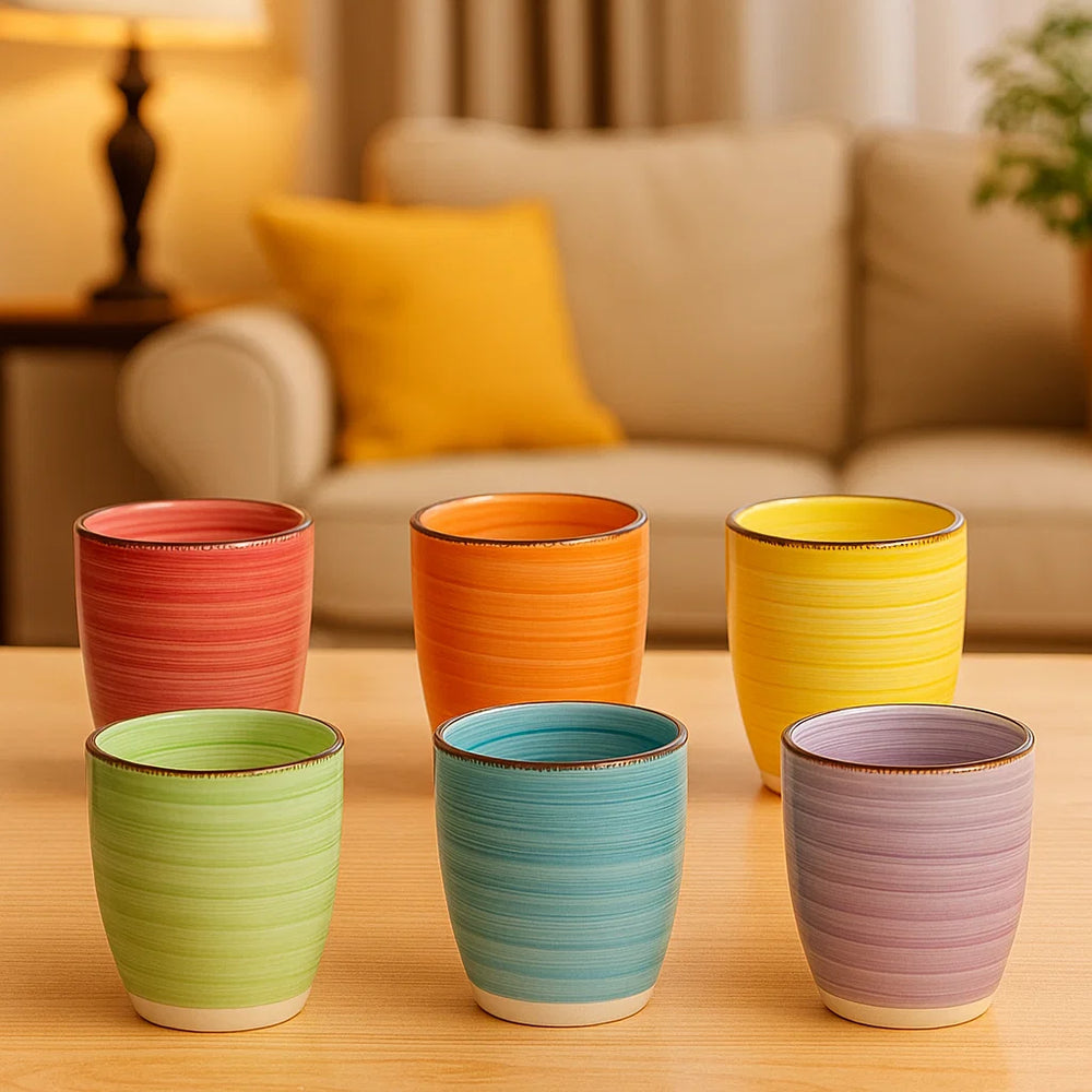 Studio Tavola Koffiekopjes Sunny Summer 160 ml - 6 stuks