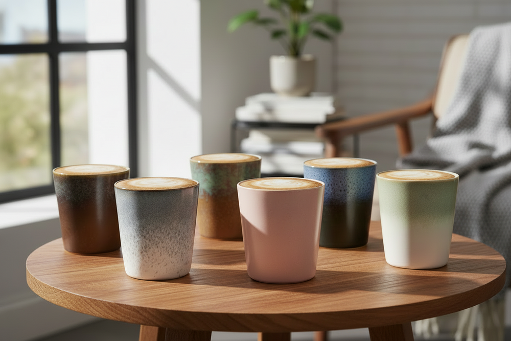 Studio Tavola Cappuccinokopjes - Koffiebekers - Wind - 300 ml - 6 stuks