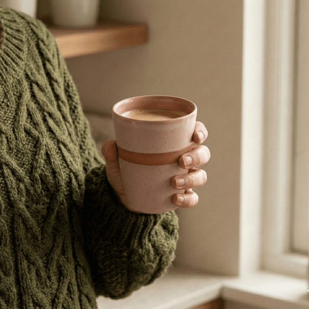 Studio Tavola Cappuccinokopjes - Koffiebekers - Earth 310 ml - 6 stuks