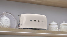 SMEG Broodrooster XL - 2 lange sleuven - creme - TSF02CREU