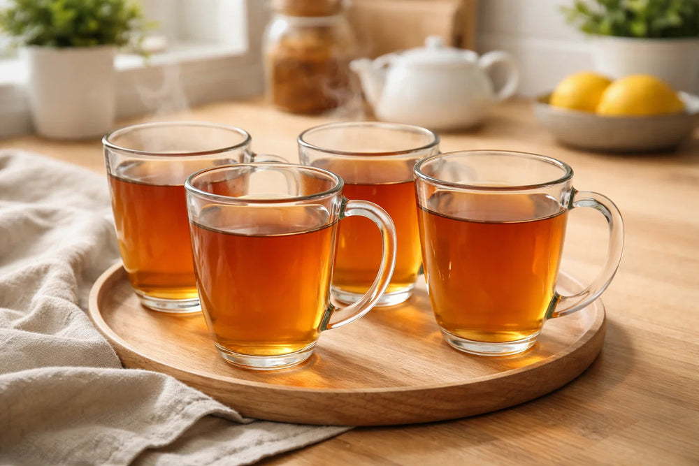 Cookinglife Theeglazen Kunststof - CampVibe - Outdoor - Onbreekbaar - 380 ml - 4 Stuks