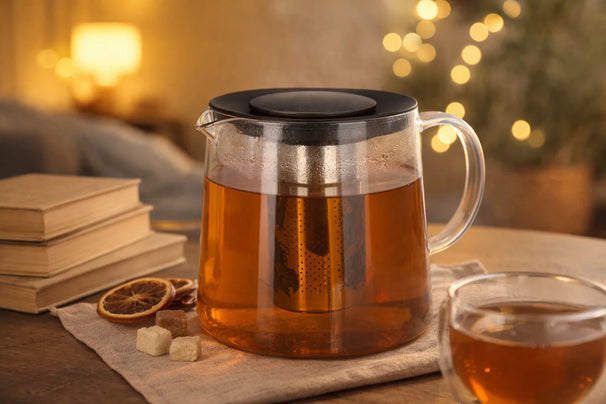 Cookinglife Theepot met RVS Theefilter - Borosilicaat Glas - 1.5 Liter