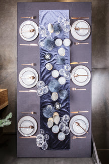 Cosy & Trendy Serviesset Tessa Blue - 18 delig / 6 personen - 6 dinerborden, 6 ontbijtborden en 6 diepe borden