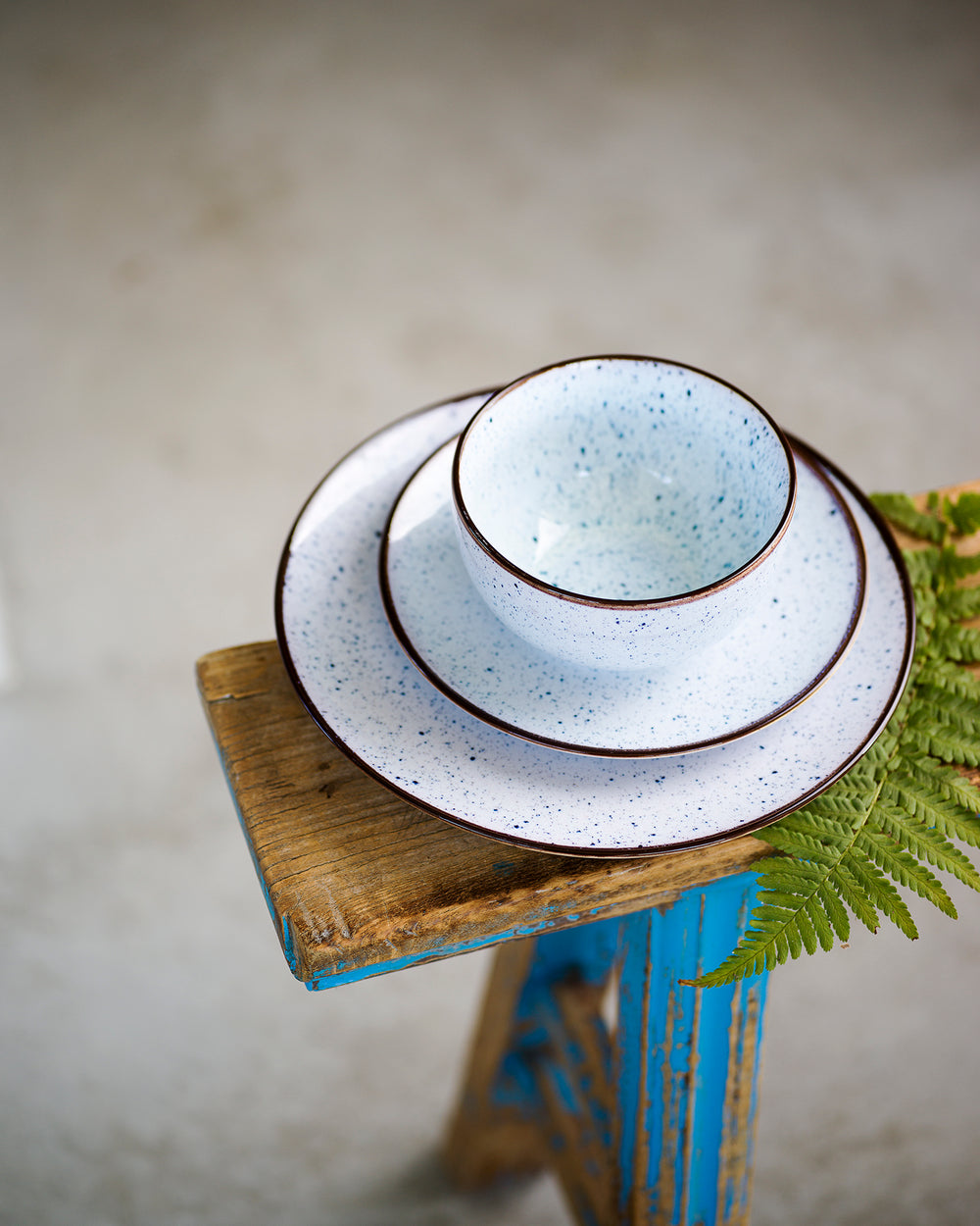 Cosy & Trendy Dinerborden Tessa Blue - ø 26.5 cm - 6 Stuks