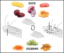 Microplane Mandoline / Julienne Snijder Specialties - Zwart