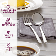 Villeroy & Boch Bestekset Piemont - RVS - 16-delig / 4 personen