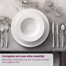 Villeroy & Boch Bestekset Piemont - RVS - 48-delig / 12 personen
