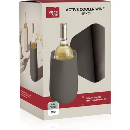 Vacu Vin Wijnkoeler Active Cooler - Hexo - Grafiet