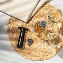 Vacu Vin Wijnpomp met 2 wijnstoppers - Wine Saver - Zwart