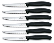 Victorinox Steakmessen Swiss Classic - Zwart - 6 stuks