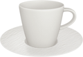 Villeroy &amp; Boch Tasse à café et soucoupe Manufacture Rock - Blanc - 160 ml