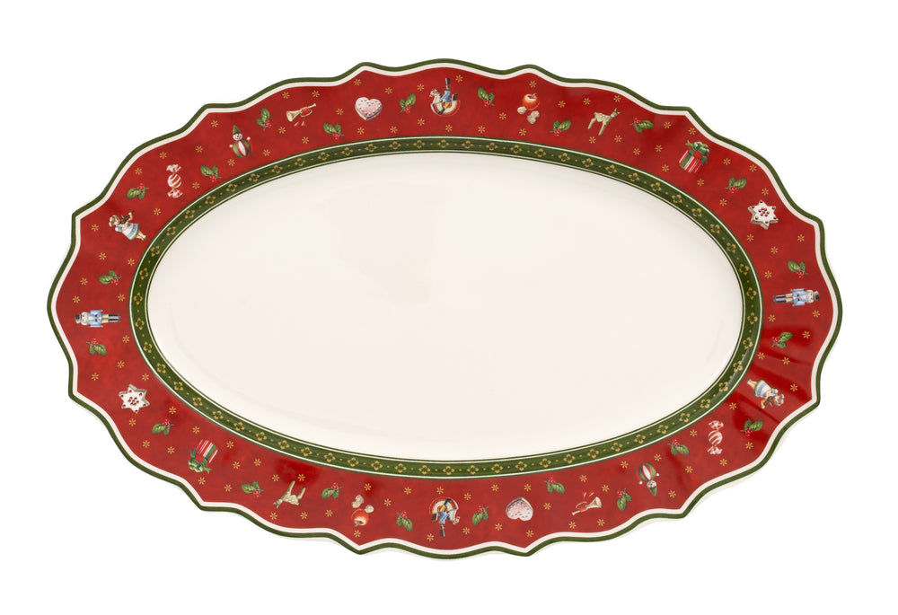 Villeroy &amp; Boch Bol de service Toy's Delight - Rouge - 38 x 24 cm