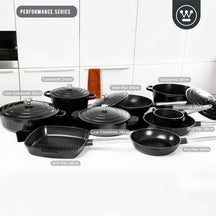 Westinghouse Grillpan Performance - Blissful Black - 28 x 28 cm - standaard anti-aanbaklaag