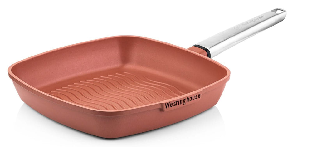 Poêle à griller Westinghouse Performance Rebel Red - 28 x 28 cm - Revêtement antiadhésif standard