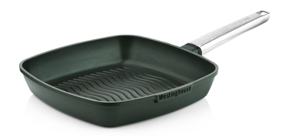 Westinghouse Grill Pan Performance - Gracious Green - 28 x 28 cm - revêtement antiadhésif standard