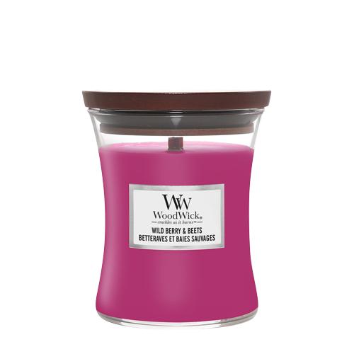 WoodWick Geurkaars Medium Wild Berry & Beets - 11 cm / ø 10 cm