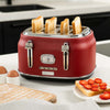 Westinghouse Grille-pain Retro Collections - 4 fentes - rouge cranberry - WKTTB809RD