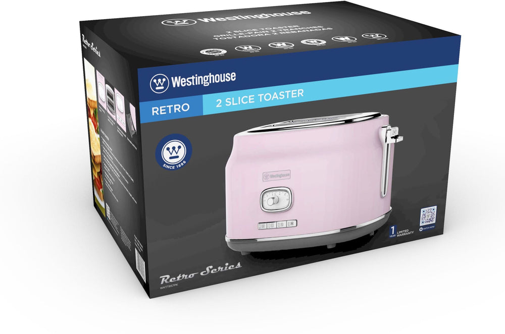 Westinghouse Broodrooster Retro Collections - 2 sleuven - roze - WKTTB857PK