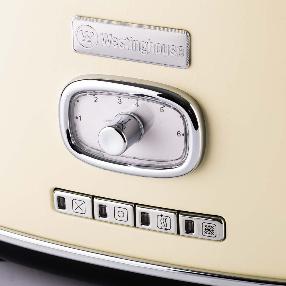 Westinghouse Grille-pain Retro Collections - 2 emplacements - blanc vanille - WKTTB857WH